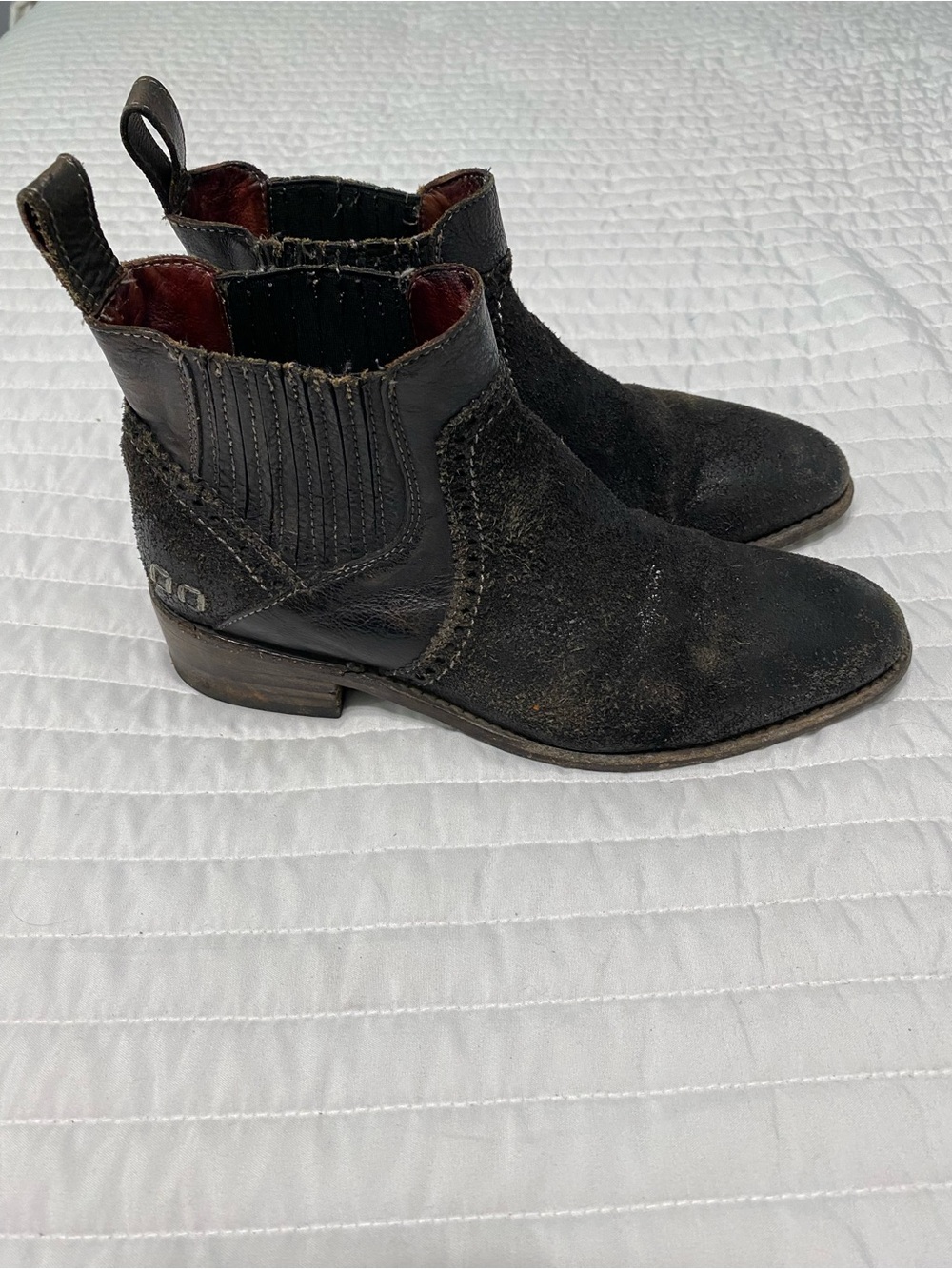 Bed Stu Ellice Chelsea Brown Ankle Boots Women’s Size 7.5 - Picture 2 of 12